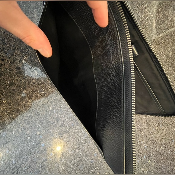 Coach Black Pebble Leather Tablet Folio / Sleeve / Tech Case NWOT - Picture 3 of 6